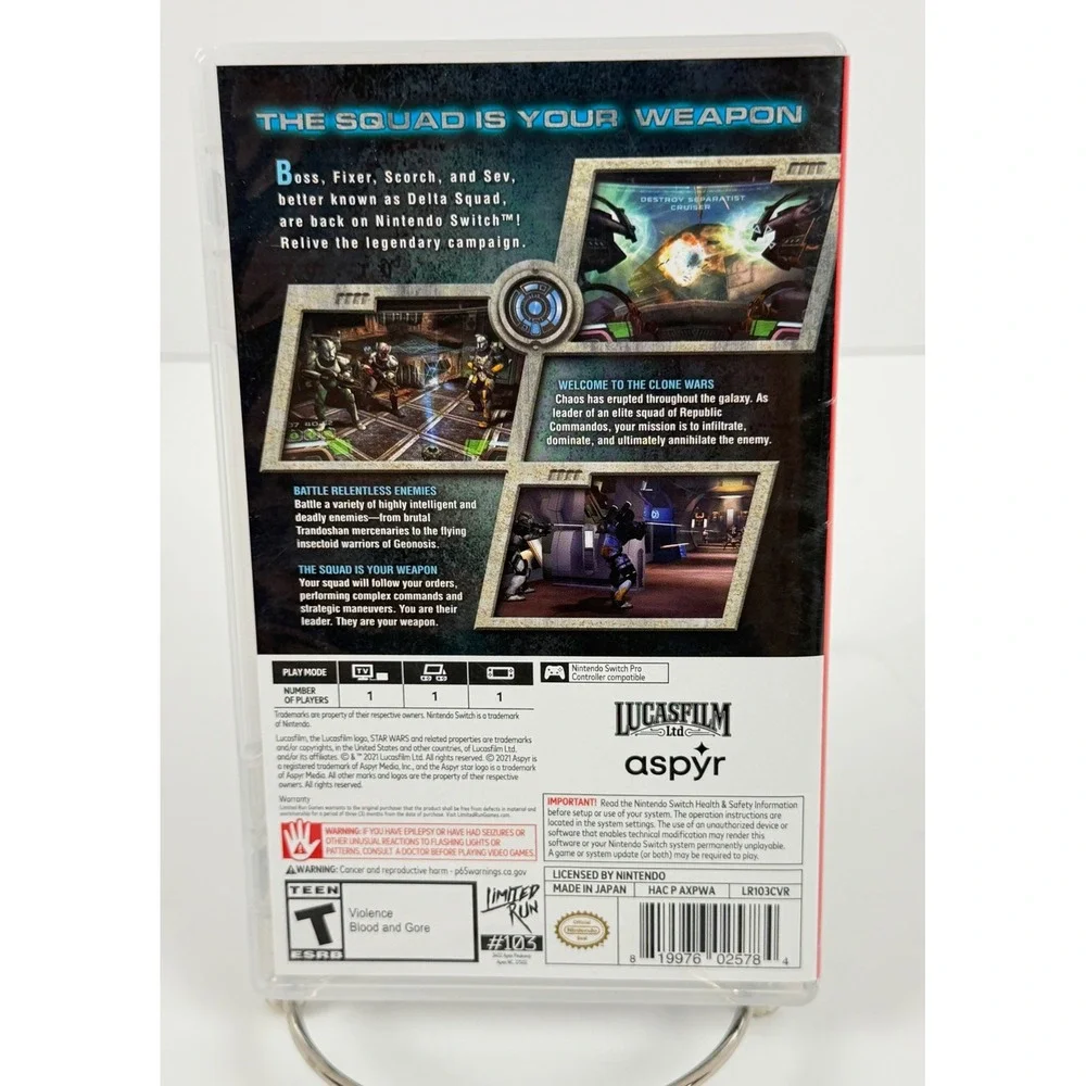 Star Wars Republic Commando Nintendo Switch Limited Run Games #103 Tested
